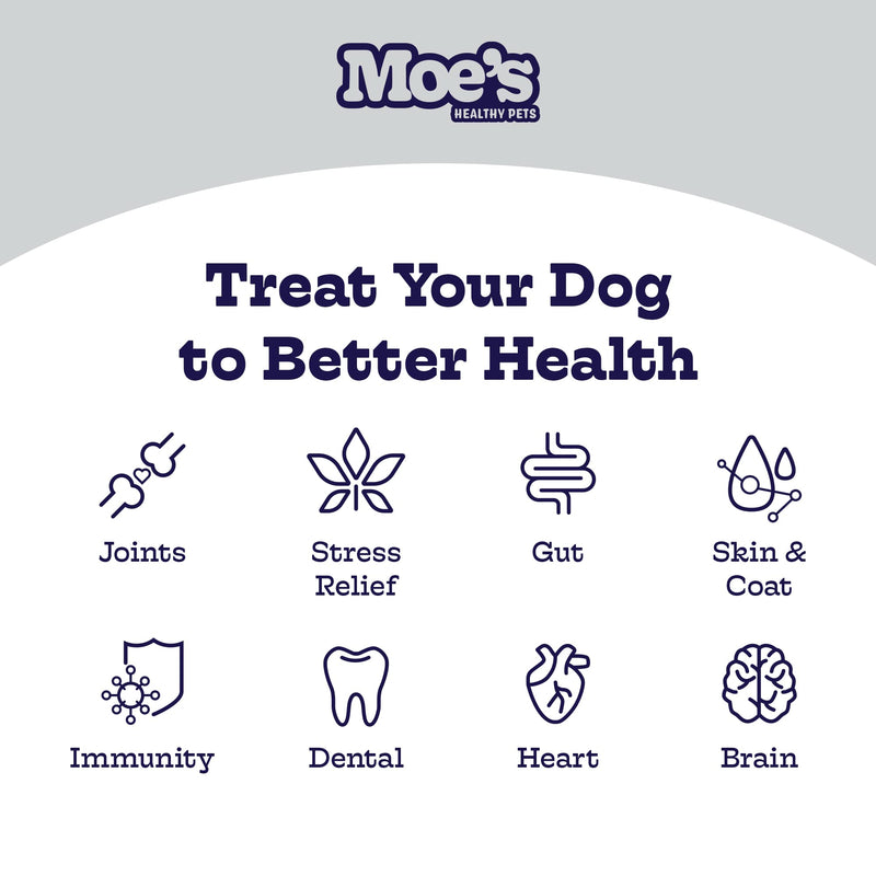 Moe’s Allergy and Immune Support for Dogs- Supports Anti-Itch, Seasonal Allergies- Omega 3 Wild Alaskan Salmon Fish Oil- Dog Allergy Treatment, Skin Health- Made in USA- 90 Chews (Peanut Butter) Peanut Butter - PawsPlanet Australia