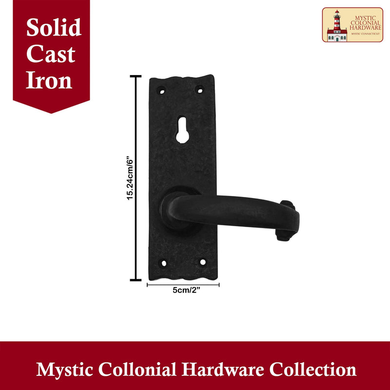 Rustic Twisted Barn Door Handles (Door Lever Set) Door Lever Set