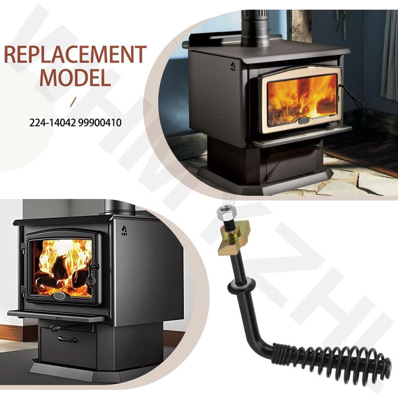 224-14042 Door Handle & Black Spring Handle for Lopi Wood Stoves 1988+