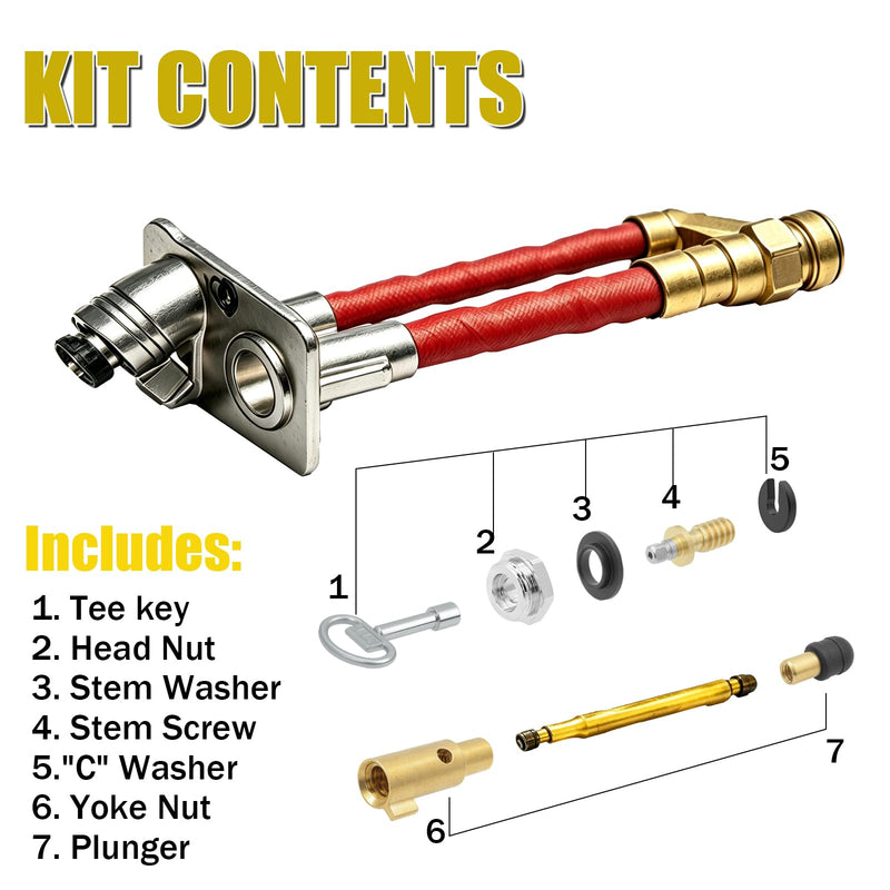 RK-65-BR Wall Hydrants Repair Parts for Woodford Model Wall Hydrant