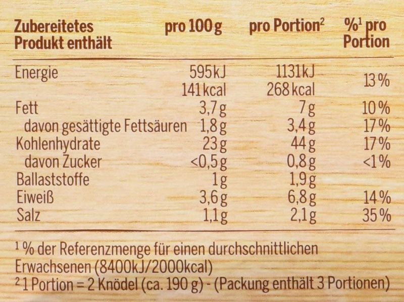 Pfanni Semmel KnÃdel der Klassiker 6 pcs