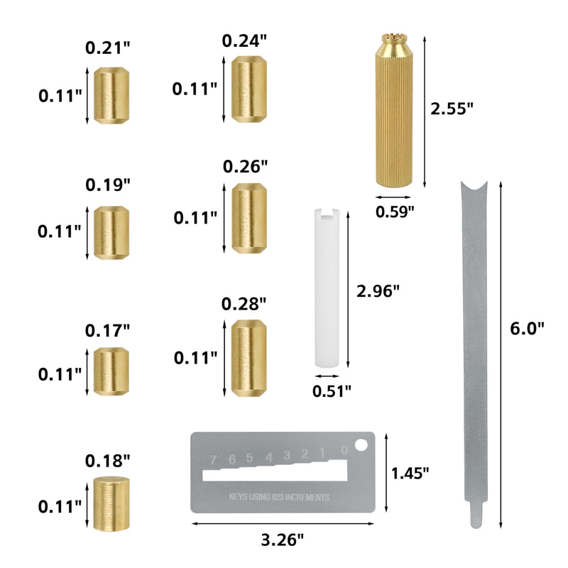 Door Lock Replacement Parts for Kwikset with 4 Tools Bottom Pins 1 to 6 Each 50