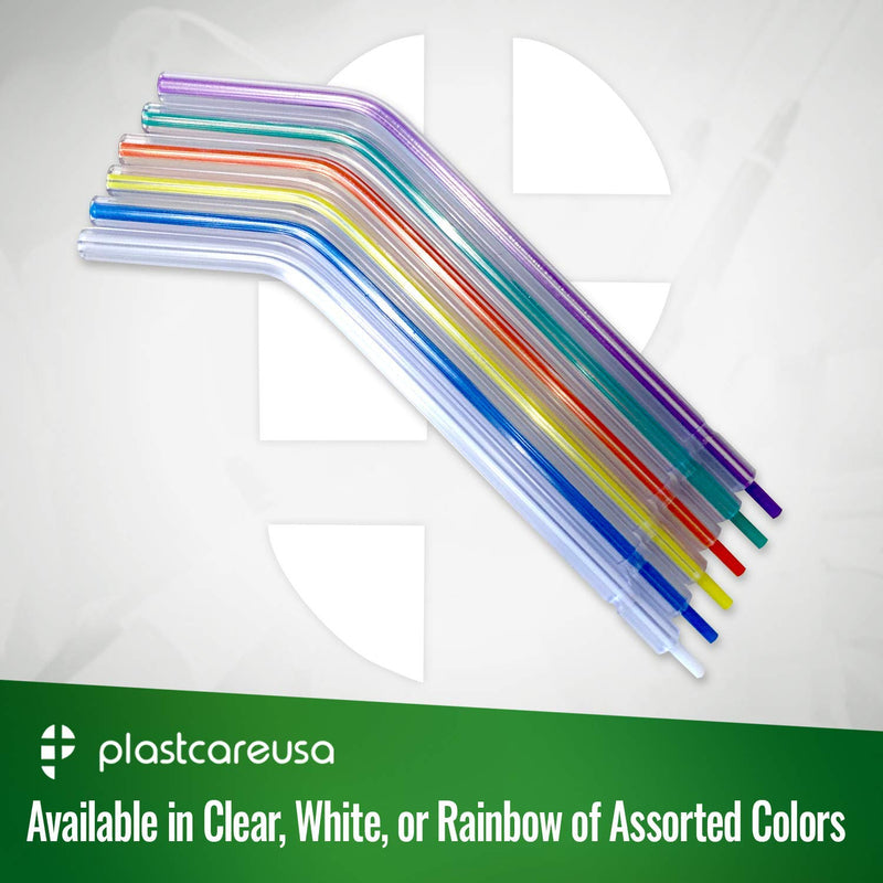 250 Rainbow Dental Air Water Syringe Tips, Disposable Spray Nozzles, 1 Bag - NewNest Australia