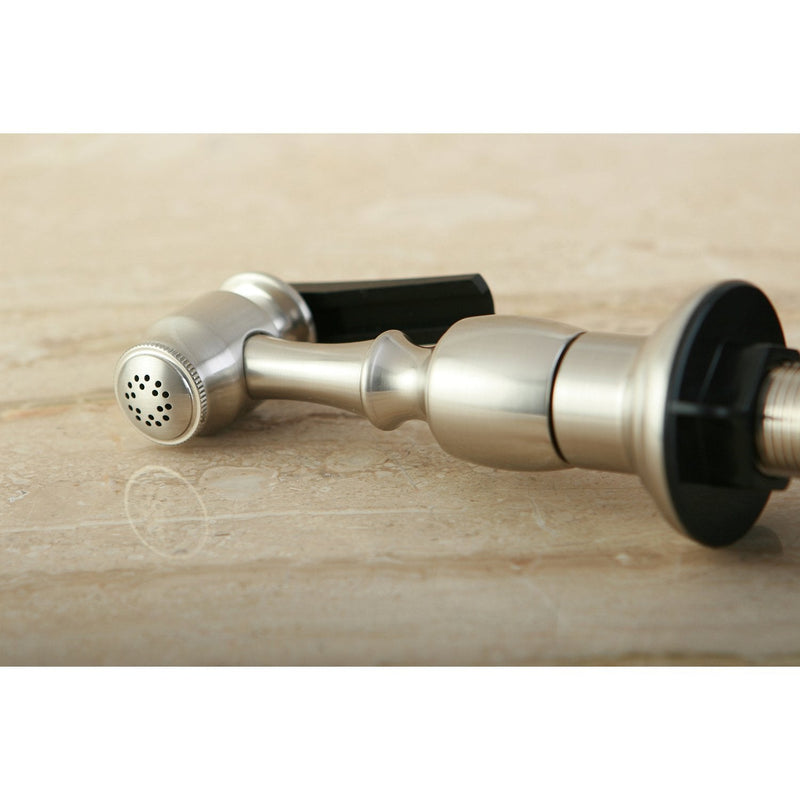 Kingston Brass Gourmetier KBSPR8 Kitchen Faucet Sprayer with Hose, Brushed Nickel