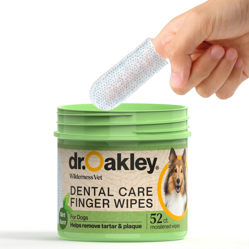 Dr. Oakley Yukon Vet Pet Teeth Cleaning Wipes for Dogs & Cats Bad Breath & Plaque Removal (Mint Flavor) Mint Flavor