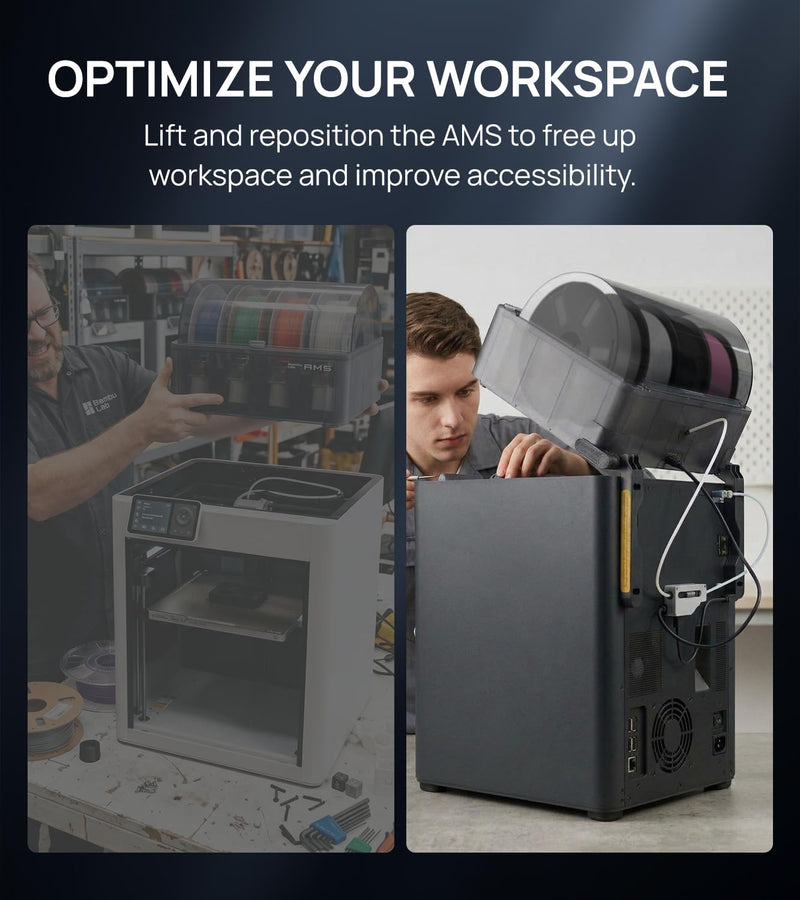 JAYO AMS Stand for Bambu Lab AMS, AMS Support Bracket for Easier Maintenance & Workspace Organization, Compatible with X1 & P1 Series