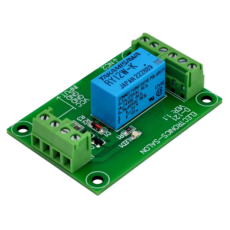 ELECTRONICS-SALON DPDT Signal Relay Module, 12Vdc, RY12W-K Relay. Has Assembled. DC 12V