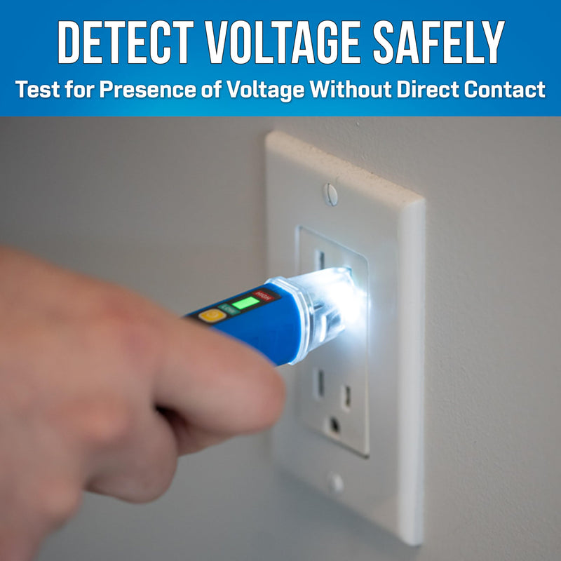 TK-502 Non-Contact Voltage & GFCI Receptacle Test Kit - Quick Wiring Check and Voltage Detection