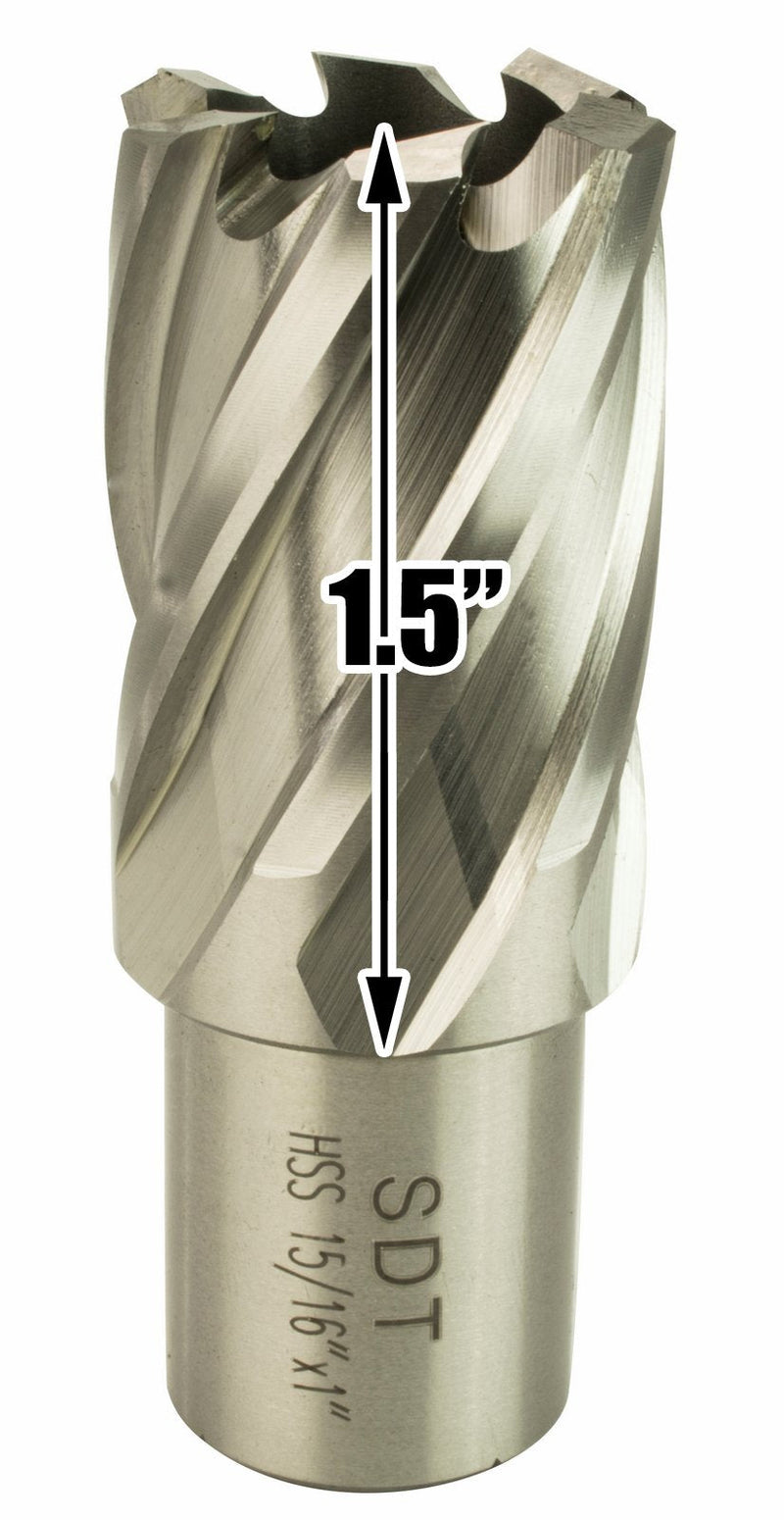 Steel Dragon Tools 15/16" x 1" High Speed Steel Annular Cutter with 3/4" Weldon Shank