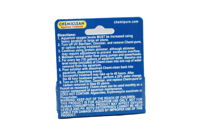 Boyd Chemiclean 2g Treats up to 300 Gallons - Effective Cyanobacteria Chemi-Clean for Marine & Freshwater Aquariums, Safe for Fish, Corals & Invertebrates