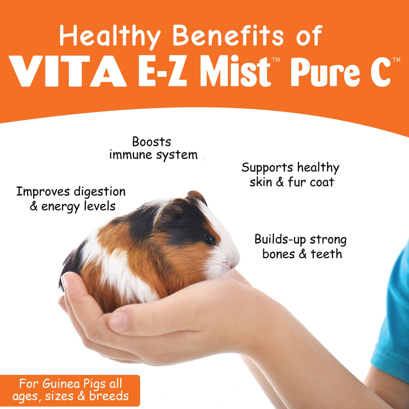 Oasis Guinea Pig Pure C Vita E-Z Mist Supplement, 2 oz - PawsPlanet Australia