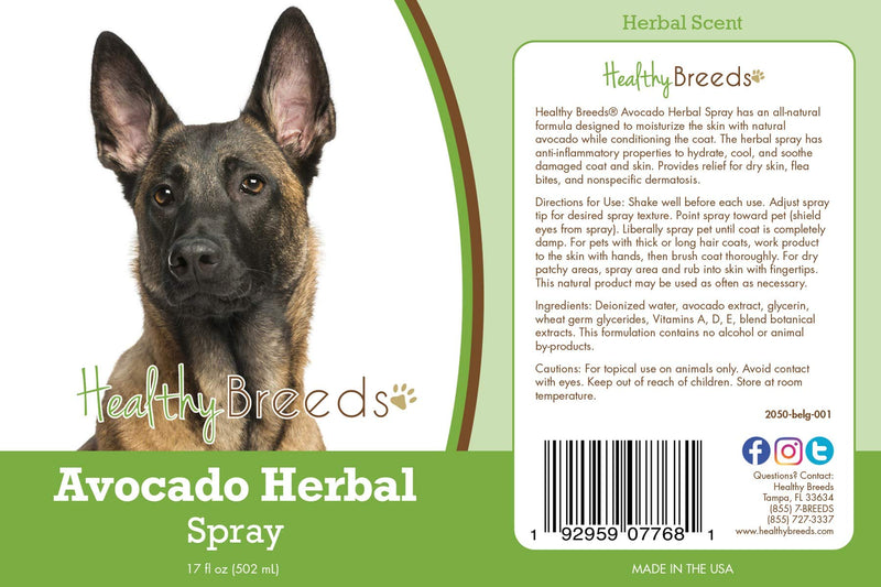 Healthy Breeds Belgian Malinois Avocado Herbal Spray 17 oz
