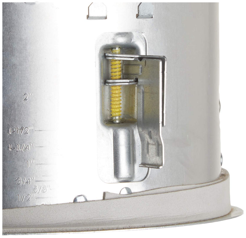 HALO E27RICAT E26 Series Recessed Lighting Shallow Remodel Insulation Contact Rated Air-Tite Housing, 6", Aluminum 6 in.