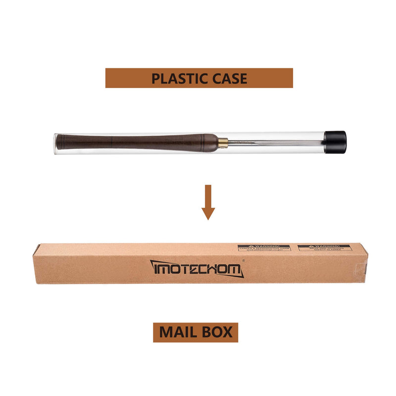 3/8-Inches HSS Bowl Gouge Lathe Chisel Wood Turning Tools with Round Plastic Box and Hanging Bag 3/8-Inches HSS Bowl Gouge