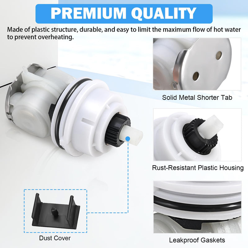 RP32104 Shower Cartridge Replacement for Delta Monitor 1700 Series (1998-2005), Dual-Function Pressure Balance Shower Valve Cartridge Assembly, White Cap, Fits MultiChoice Faucets RP32104 Cartridge