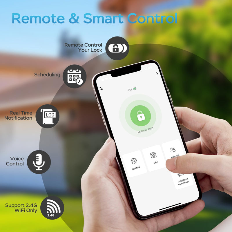 GeekTale G3 Gateway, Smart Lock WiFi Gateway, Paired with Smart Door Lock for Remote Control & Voice Control
