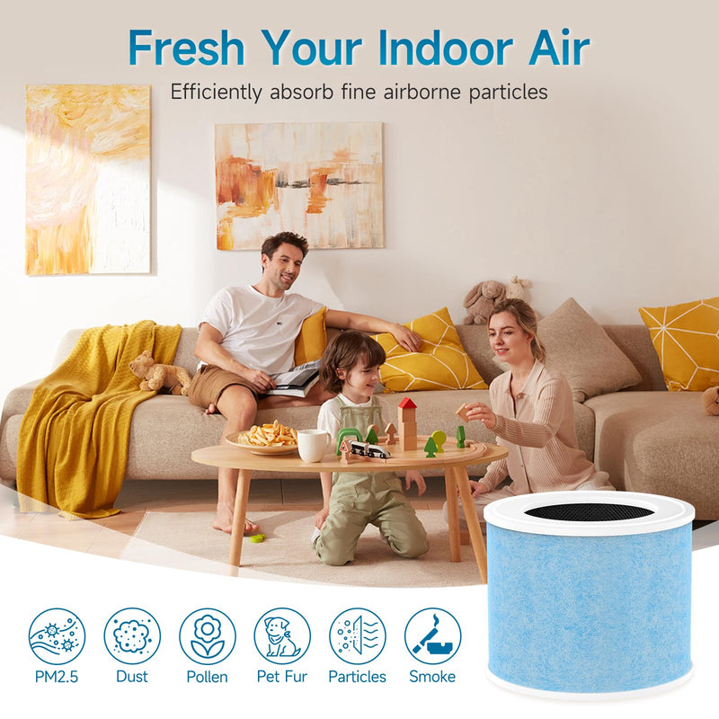 2-Pack Momcozy Replacement Filter Compatible with Momcozy Nursery Air Purifier, for ASIN:B0FPQ1RYR9, 4-in-1 Air Filter 2-Pack