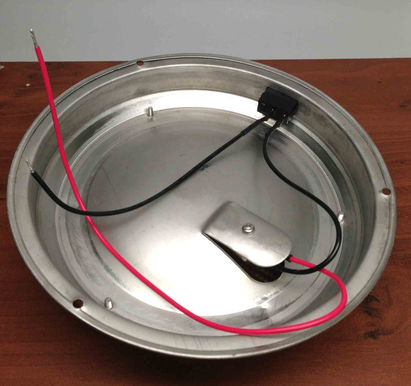 Pactrade Marine Boat 5" Lens Interior Ceiling Accent Dome Light 12V Stainless Steel with Toggle Switch Non-LED Warm White for Boat RV Room Cabin Surface Mount