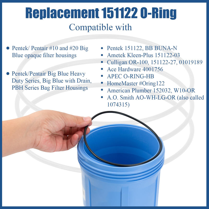 151122 O-Ring Water Filters Compatible with Pentair Pentek Big Bule Water Filters Housings Buna-N(3 Pack)