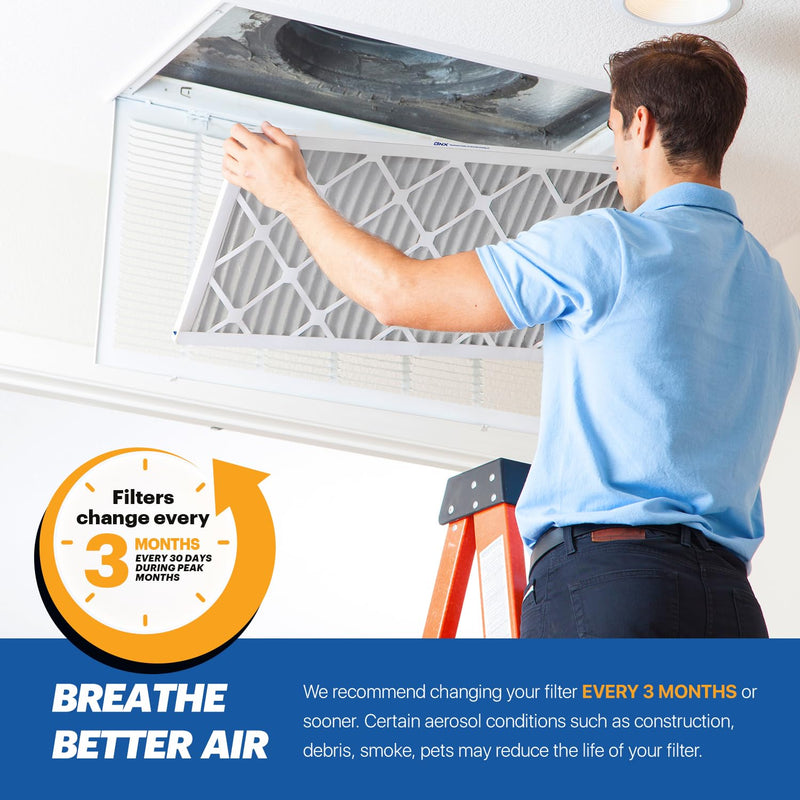 BNX TruFilter 20x23x1 MERV 10 (4-Pack) AC Furnace Air Filter - MADE IN USA - Pleated Air Conditioner HVAC AC Furnace Filters - Removes Odor, Mold, Bacteria, Smoke 20x23x1 4-Pack