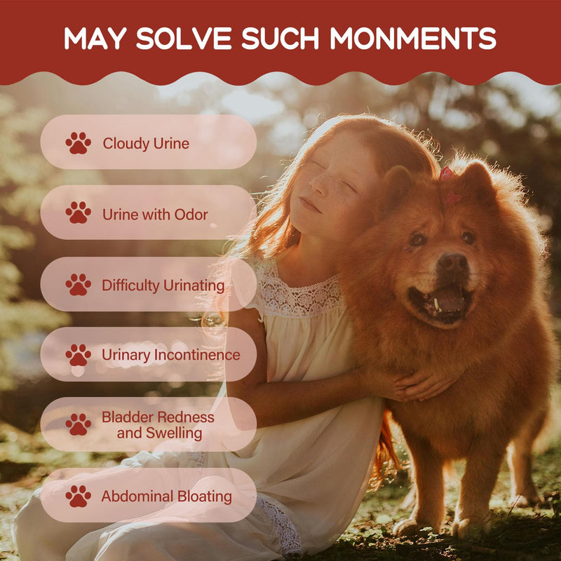 Urinary Tract Drops for Dogs, Dog Cranberry Supplement for Healthy Urinary Function, Kidney Stones Support & Bladder Support. Natural Blend w/Uva Dandelion Horsetail Extract. 2 oz