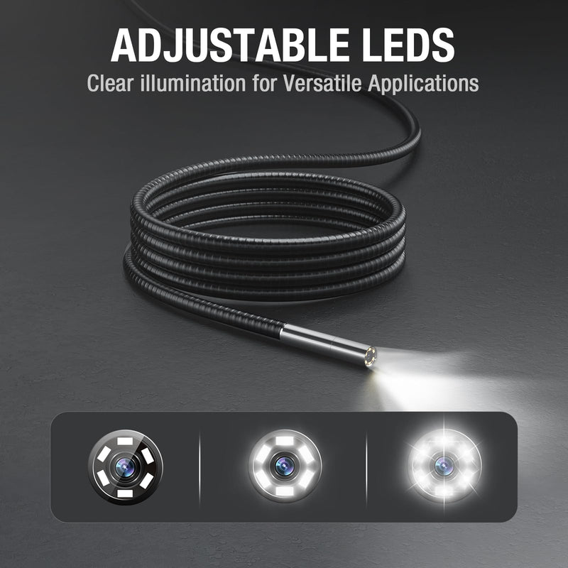 Teslong Endoscope Replacement Cable with Light, Single Lens Inspection Camera 5.5mm/0.21inch Waterproof Probe Compatible with NTS500, NTS300(10FT)