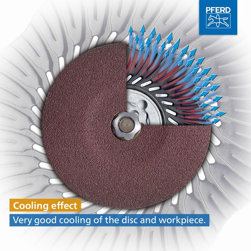Pferd COMBICLICK® Backing Pad, 1 pc. | Medium Hardness | 4-1/2 inch and 5 inch Dia. | 5-8/11 Thread | CC-GT | Part - 69470