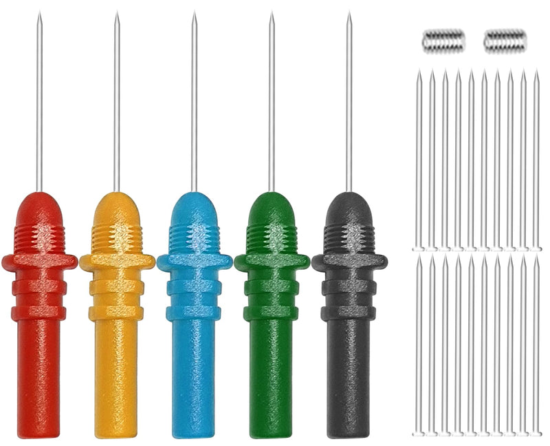 Hantek Oscilloscope Accessory Set 20:1 Attenuator with Auto Test Leads and Acupuncture Probe for Automobile Measurement(201x 2+30A+307) HT30A+201*2+307