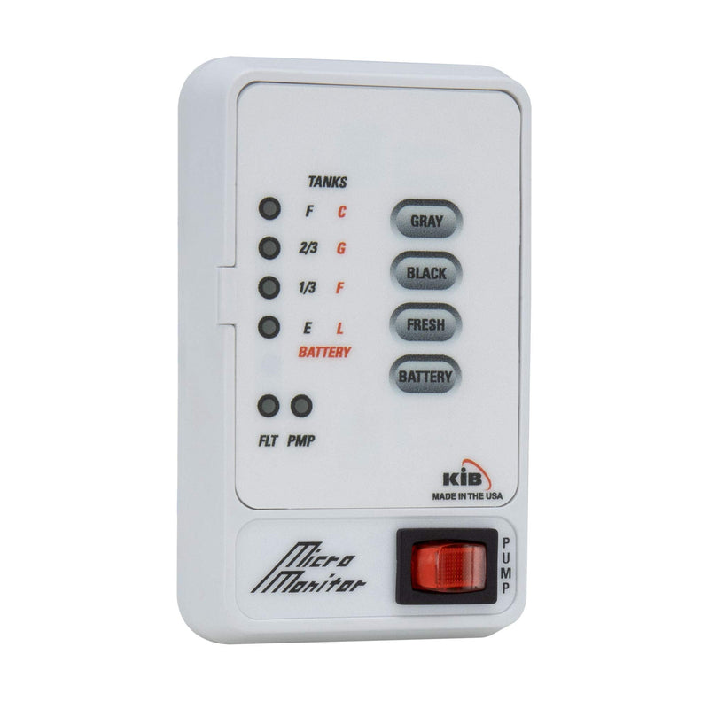 RecPro Tank Sensor Monitor Panel M21 | KIB Replacement | Panel Only | Level Sensor | Fresh Water or Holding Tank Level Sensor (White) White