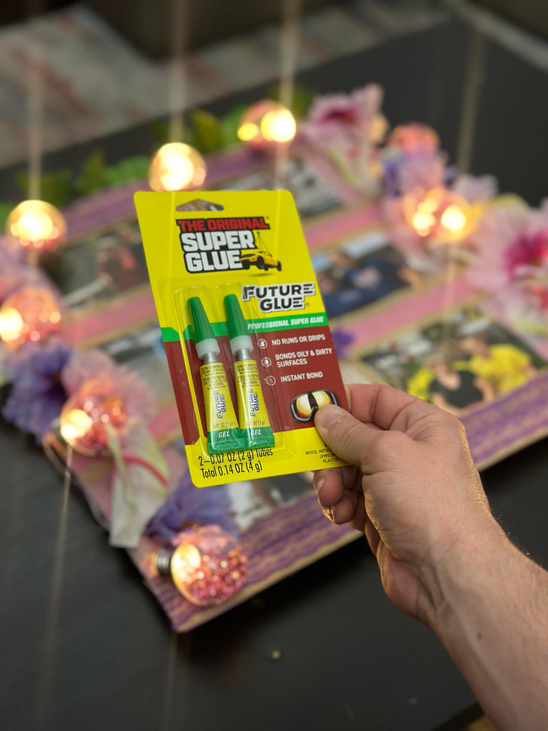 Super Glue - Future Glue Gel - 6 Mini Single Use Tubes - (Pack of 3) 1 Gram