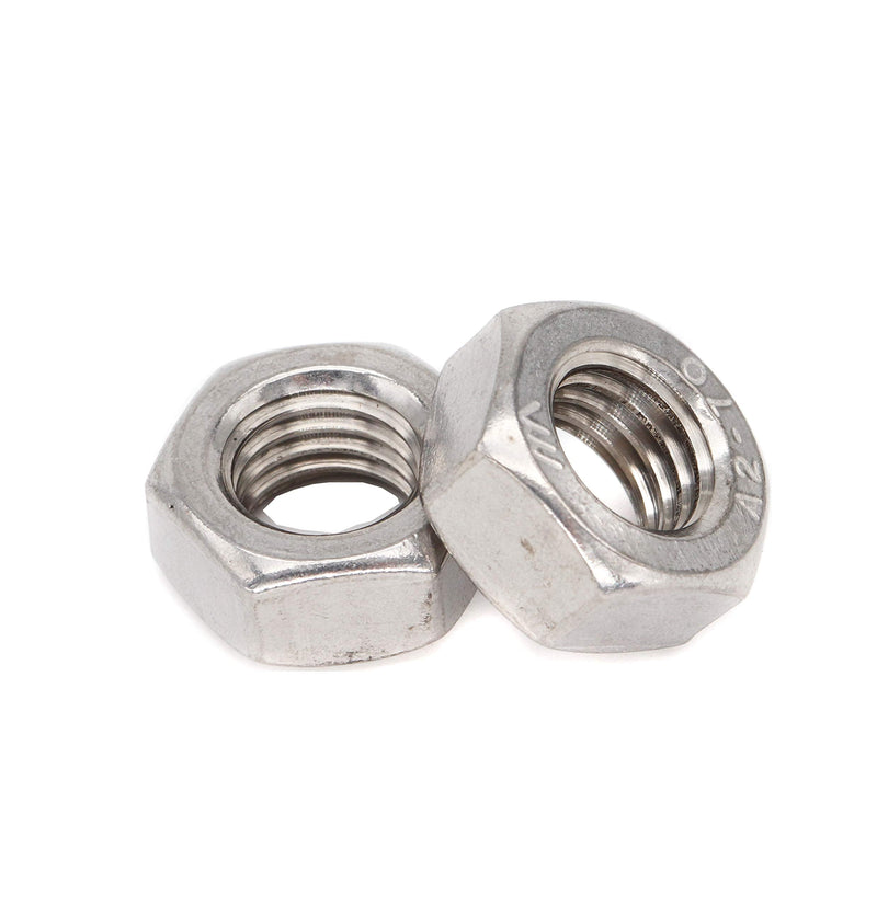 cSeao 50pcs 5/16-24 Hex Nuts,304 Stainless Steel, Plain Finish SAE