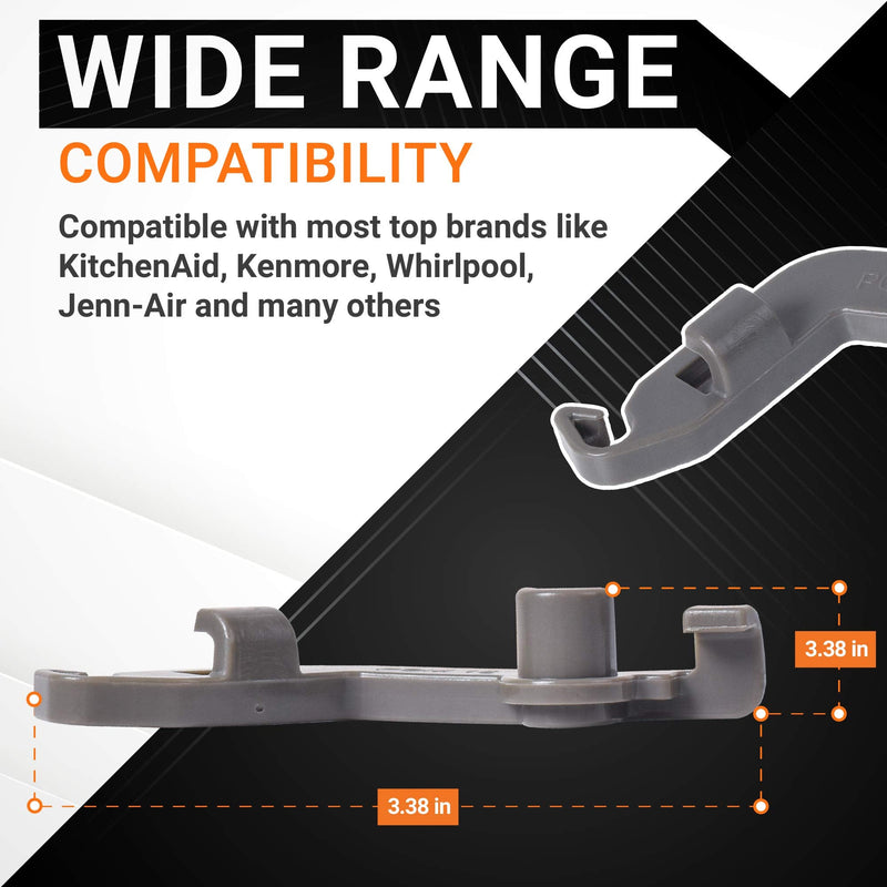 Ultra Durable W10082853 Dishwasher Tine Pivot Clip Replacement Part by BlueStars- Exact Fit for Whirlpool Kenmore Kitchenaid Dishwashers - Replaces WPW10082853 PS11748190 PS1734891 1446946 - PACK OF 2 2-Pack