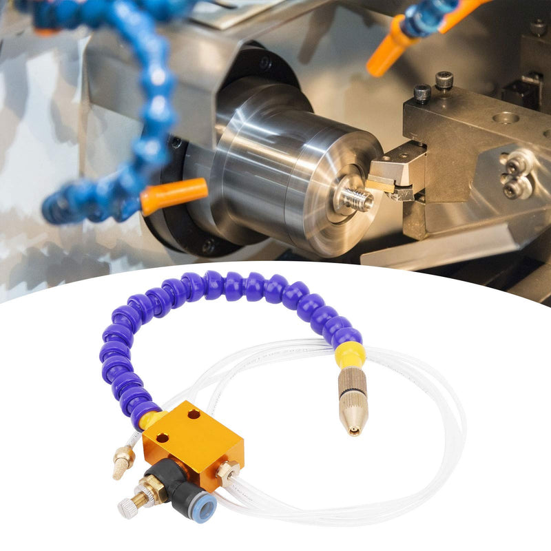 2Pcs Mist Coolant Lubrication Spray System, for 8mm Air Pipe CNC Lathe Milling Drill A for The Liquid That Requires Output