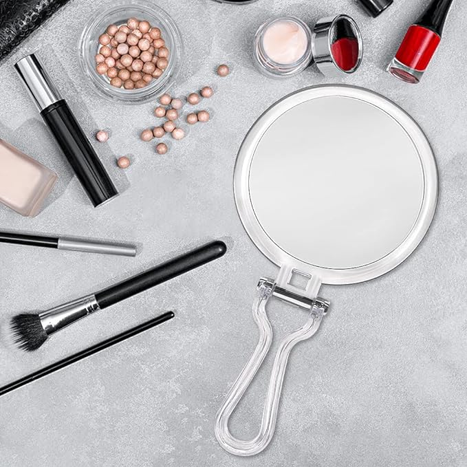 Cheftick Double Sided Makeup Mirror, Double Sided 7x and Equal Magnification 7x Magnifier Foldable Makeup Mirror, Round (M) - NewNest Australia