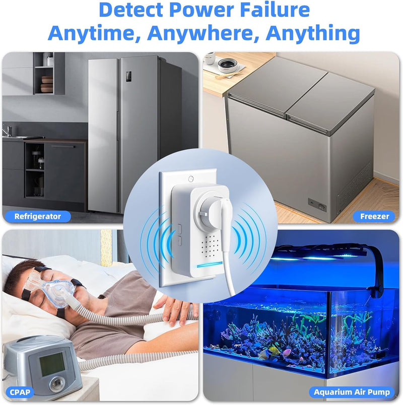 2 Pack Power Failure Alarm ，Power Loss Alarm Power Failure Alarm 2 Pack
