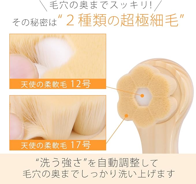 Adult Body Improvement Plan, Change the Wrong Facial Wash for Women, Facial Cleansing Brush and Start Guide Set, Face Brush, Angel's Soft Bristles (Facial Wash Brush and Nostral Wash Brush Set), Horny Whisk - NewNest Australia