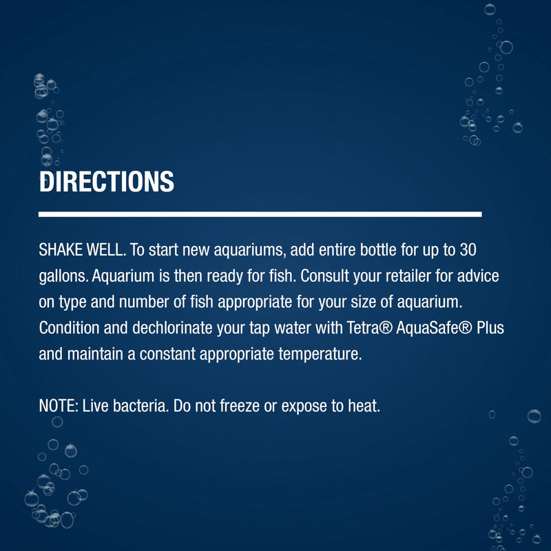 Tetra SafeStart Plus, For Newly Set-Up Fish aquariums, 100 ml, 3.38-Ounce