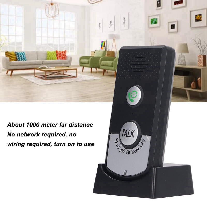 Tyenaza 2 Way Voice Intercom, Super Long Range Intercomunicador Waterproof Intercom Doorbell System Unit, for Home Office Classroom