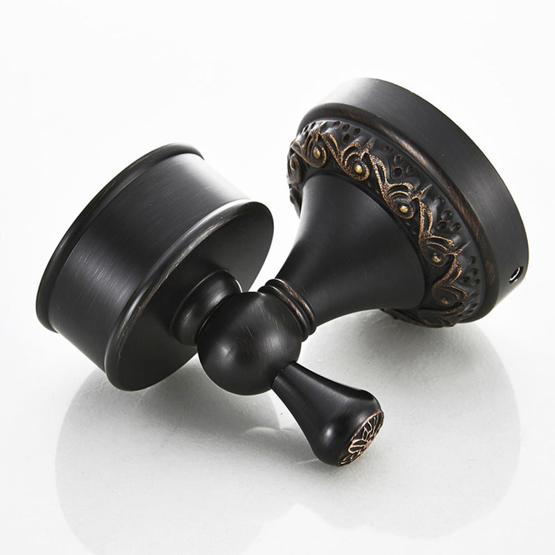 Oil Rubble Bronze Brass Bath Toilet Paper Holder with Shelf, Wall Mounted Black Bathroom Hardware Accessories, Pattern Carving Design Soap Holder