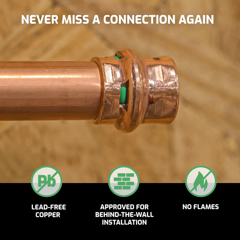 QuickFitting SurePress 2" Copper Press Cap 2 in. 1