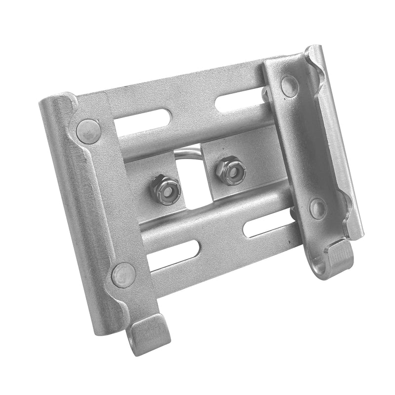 ISURE MARINE Stainless Steel Vertical Stanchion Rail Mount Anchor Bracket/Holder Rail Mount Fluke Anchor Bracket Rugged Durable High Hardness (Fits 7/8" to 1" Rails) for Boats Yachts Ships