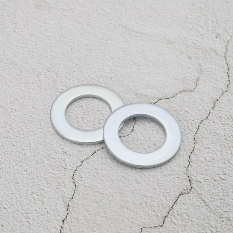 2 Sets Trailer Nut Kit 1 inch Carbon Steel Shaft Washers 2.3 inches Long Cotter Pins Compatible with 1" Shaft Spindle for Trailer RV Boat
