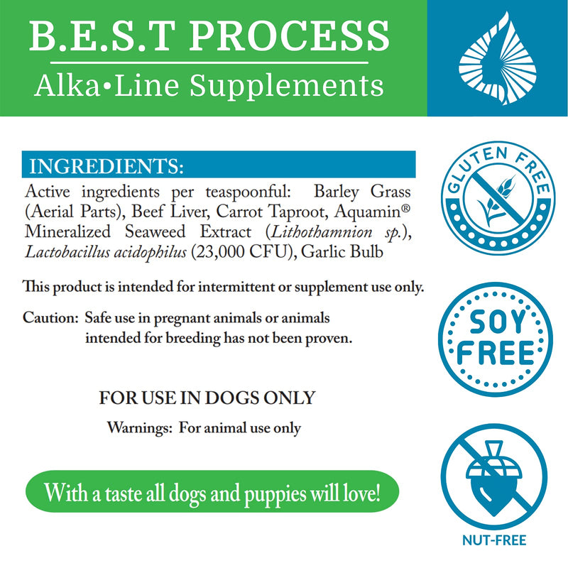 Alka•Dog — Morter HealthSystem Best Process Alkaline — Nutrient Rich Superfood Powder for Dogs with Probiotics, Trace Minerals, Enzymes & Antioxidants Single Container - PawsPlanet Australia