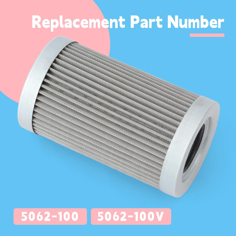 100 Micron Wire Mesh Filter Compatible with Lenz DH-750 DH-1000 Medium Pressure in Line Filters Part Replace 5062-100 5062-100V