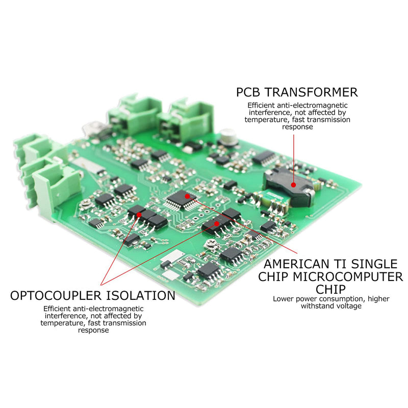 Isolator, 0-10V To 0-10V Current Conditioner, Analog Isolator Transmitter Splitter, DIN Rail Mount, PLC Detect Conditioner for 2 or 3 Wire Transmitters