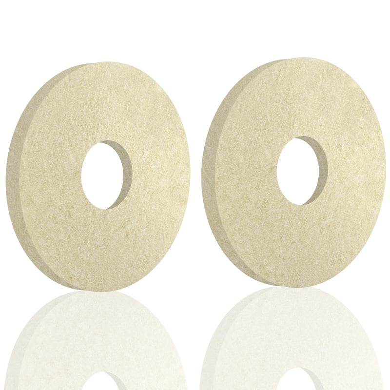12" Polish Orbiter Pad 437.051 (2-Pack, White) fit for Oreck 550MC Orbiter Floor Machine .Fit Tile, Concrete, Vinyl Floors – Polishing 2