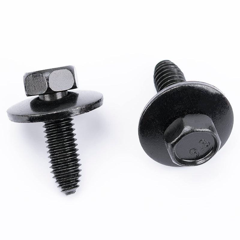15PCS M8-1.25 x 25mm Hex Head Screw Body Bolt for GM 11503619 (Pack of 2) One Size (Pack of 2)