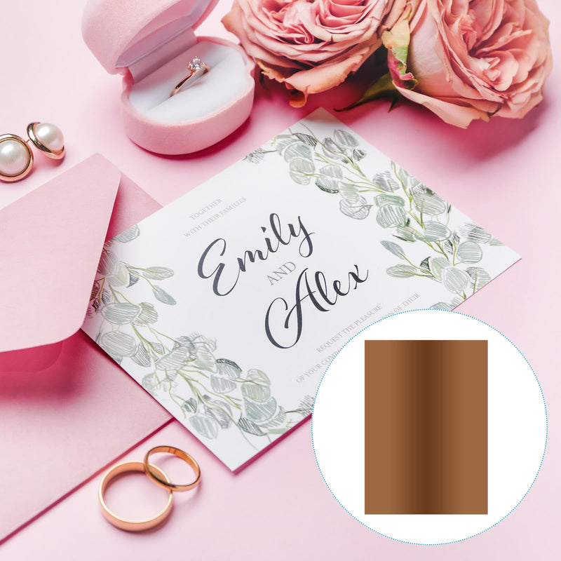 PATIKIL 11.7x8.3" Hot Stamping Foil Paper Sheet, 40 Sheets A4 Heat Transfer Hot Stamping Paper Foil for Leather DIY Logo Decor Craft Gift Package Scrapbook Card, Brown