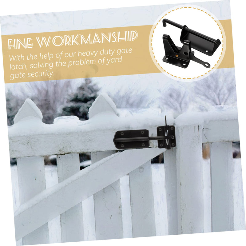 1Set Heavy Duty Gravity Latch for Gates String Design for Backyard and Fence Use Durable Construction Easy Operation for Inward and Outward