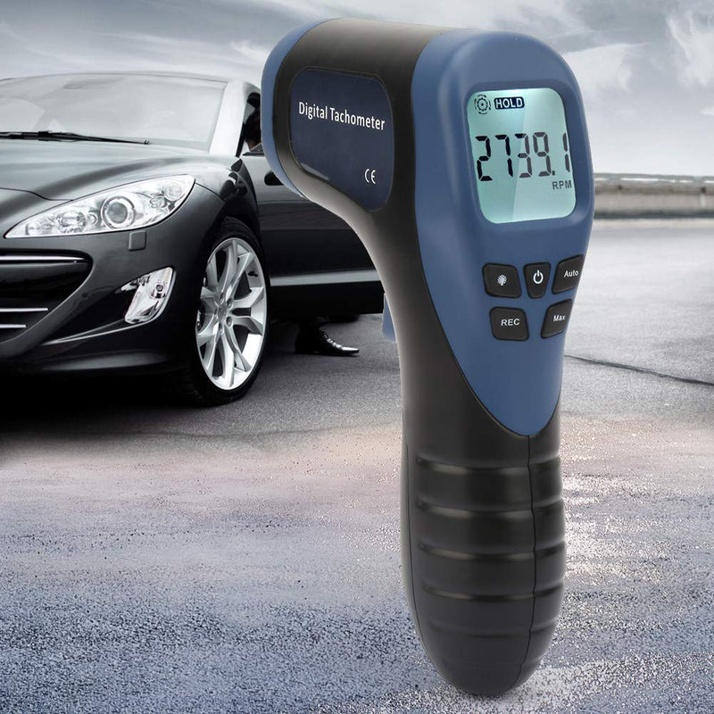 Digital LCD Photo Tachometer, TL900 Tachometer Automotive Digital Non RPM Meter Handheld Tachometer Speed Gauge Tester (Battery not Included)